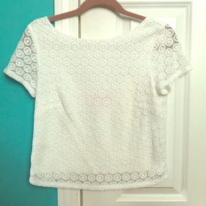 Lilly Pulitzer for Target White Eyelet Croptop